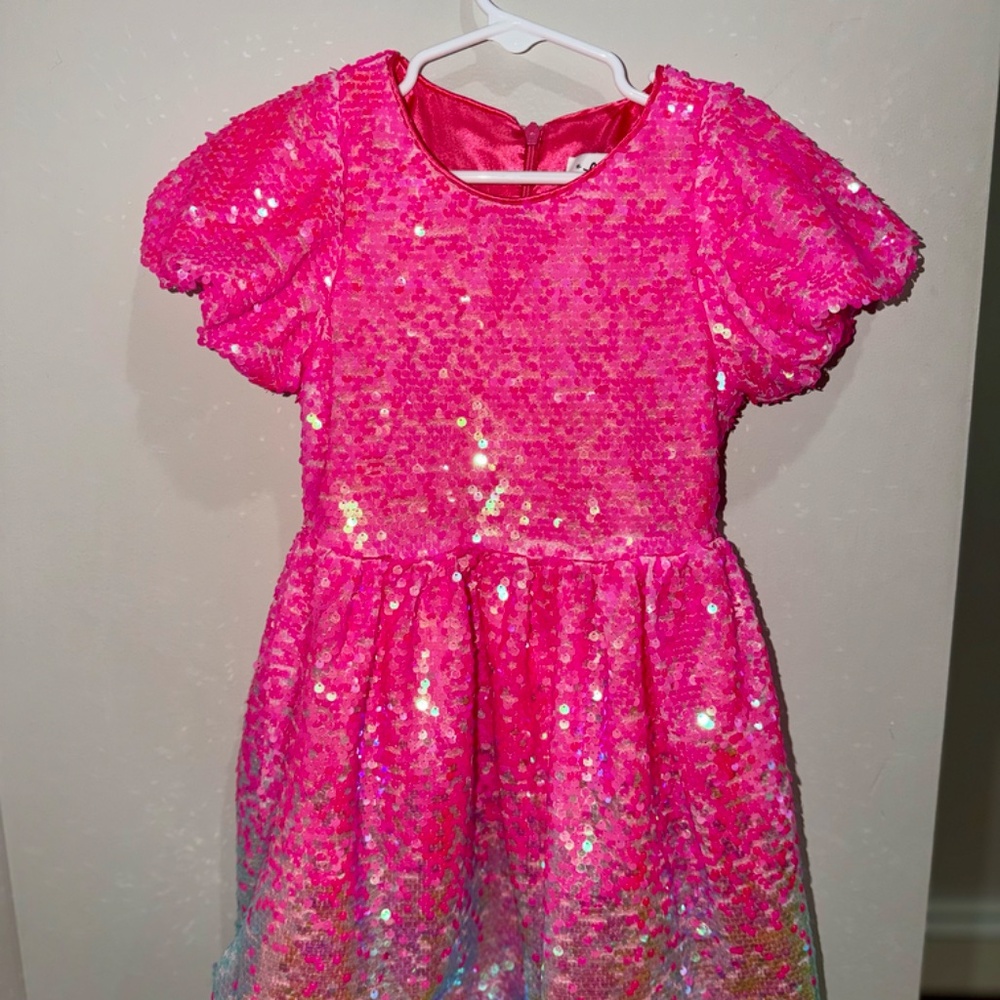 Lola + The Boys Bubble Gum Shimmer Sequin Dress SOLD OUT